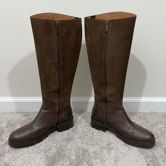 DUO Jeane Knee High Boots Women’s EU 39 / US 8 Brown Leather Riding Equestrian - Picture 5 of 13